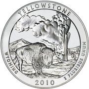 ¼ Dollar "Washington Quarter" (Yellowstone National Park - Silver 5 oz Bullion) - Reverse