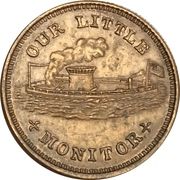 Civil War Token - Our Little Monitor - Obverse