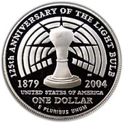 1 Dollar (Thomas Alva Edison) - Reverse
