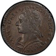 ½ Penny - Copper “MB Left, CONNECT” - Obverse