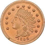 Civil War Merchant Token - W. Gentsch Wine and Beer (Cincinnati, OH) - Reverse