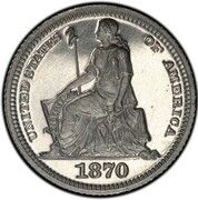 5 Cents (Aluminium Half Disme Pattern 1870) - Obverse