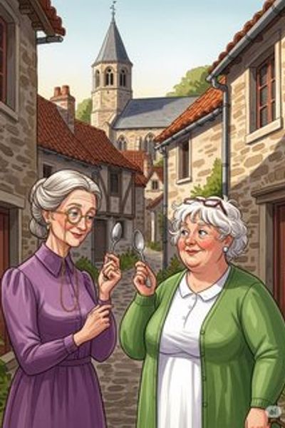 Le Mystère de la Cuillère Disparue mystery story for 7-12 years children in French featuring warm themes