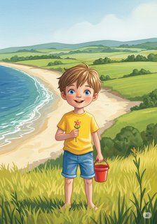 Darin's New Farm Home daily life story for 7-12 years children in English featuring warm themes
