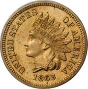 1 Cent - "Indian Head Cent" (Copper Nickel Pattern) - Obverse