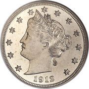 5 Cents "Liberty Nickel" (with "CENTS") - Obverse