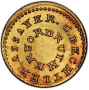 2½ Dollars - C. Bechtler - Reverse