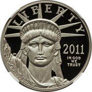 100 Dollars "American Platinum Eagle" (Bullion Coinage) - Obverse