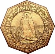 50 Dollars (Panama–Pacific Exposition) - Reverse