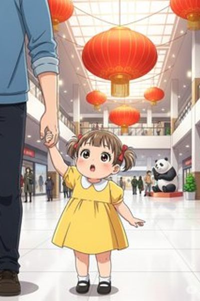 Mei's Mall Adventure daily life story for 3-6 years children in English featuring tense themes