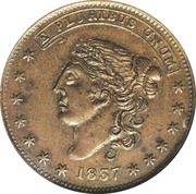 Cent - Hard Times Token - Millions For Defence (Not For One Cent) - Obverse