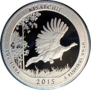 ¼ Dollar "Washington Quarter" (Kisatchie National Forest, Louisiana - Silver Proof) - Reverse