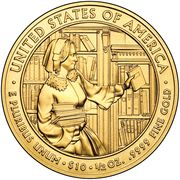 10 Dollars (Abigail Fillmore; Bullion Coinage) - Reverse
