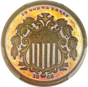 5 Cents "1866 Shield Nickel" (Pattern) - Obverse
