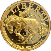 100 Dollars (American Liberty High Relief) - Obverse