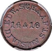 Civil War Merchant Token - Edward Schaaf - Reverse