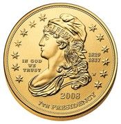 10 Dollars (Andrew Jackson's Liberty; Bullion Coinage) - Obverse
