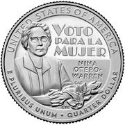 ¼ Dollar "Washington Quarter" (Nina Otero-Warren) - Reverse