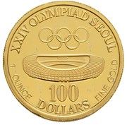 100 Dollars (America's Cup/XXIV Olympics Mule) - Reverse