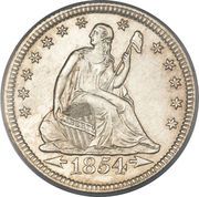 ¼ Dollar "Seated Liberty Quarter" (without motto, with date arrows) - Obverse