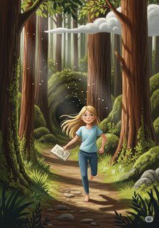 The Cloud in Elara's Sky educational story for 7-12 years children in English featuring warm themes