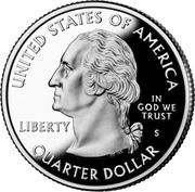 ¼ Dollar "Washington Quarter" (Mount Hood, Oregon - Silver Proof) - Obverse