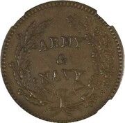Civil War Token - Army & Navy - Reverse