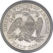 ½ Dollar "Seated Liberty Half Dollar" (with motto, with date arrows) - Reverse