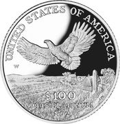 100 Dollars "American Platinum Eagle" (Bullion Coinage) - Reverse