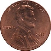1 Cent "Lincoln Cent - Shield Reverse" - Obverse