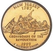 ¼ Dollar "Washington Quarter" (New Jersey; Pattern) - Reverse