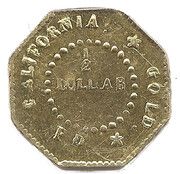 ½ Dollar (California gold) - Reverse