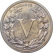 5 Cents "1882 Liberty Nickel" (Pattern) - Reverse