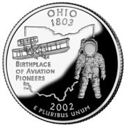 ¼ Dollar "Washington Quarter" (Ohio - Silver Proof) - Reverse