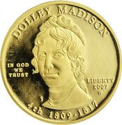 10 Dollars (Dolley Madison; Bullion Coinage) - Obverse