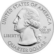 ¼ Dollar - "Washington Quarter" (Arches National Park - Silver 5 oz Bullion) - Obverse