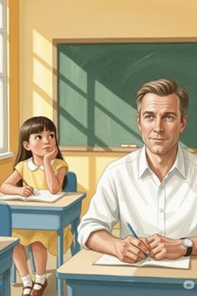 Luna and the Strict Teacher daily life story for 7-12 years children in English featuring tense themes