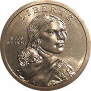 1 Dollar "Native American Dollar" (Code Talkers from both WWI and WWII) - Obverse