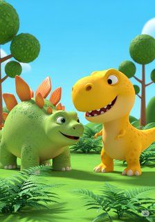The Dino-Helpers educational story for 3-6 years children in English featuring warm themes