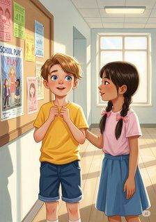 Leo’s Shining Moment educational story for 7-12 years children in English featuring warm themes