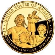 10 Dollars (Eliza Johnson; Bullion Coinage) - Reverse