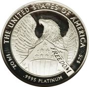 25 Dollars "American Platinum Eagle" (Bullion Coinage) - Reverse