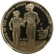 1 Dollar (Centennial Olympic Games, Paralympics) - Obverse