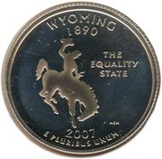 ¼ Dollar "Washington Quarter" (Wyoming) - Reverse