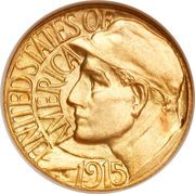 1 Dollar (Panama–Pacific Exposition) - Obverse