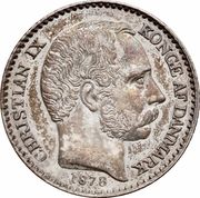 5 Cents - Christian IX - Obverse