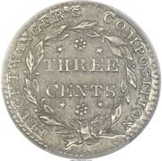 3 Cents - Hard Times Token - Feuchtwanger - Reverse