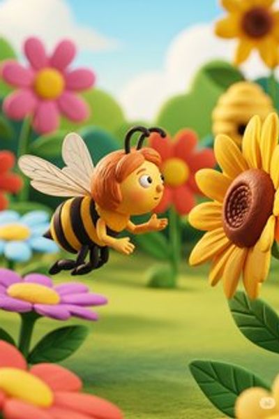 Apina e il Segreto dei Fiori educational story for 3-6 years children in Italian featuring inspiring themes