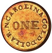 1 Dollar - C. Bechtler - Obverse