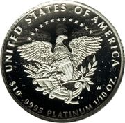 10 Dollars "American Platinum Eagle" (Bullion Coinage) - Reverse